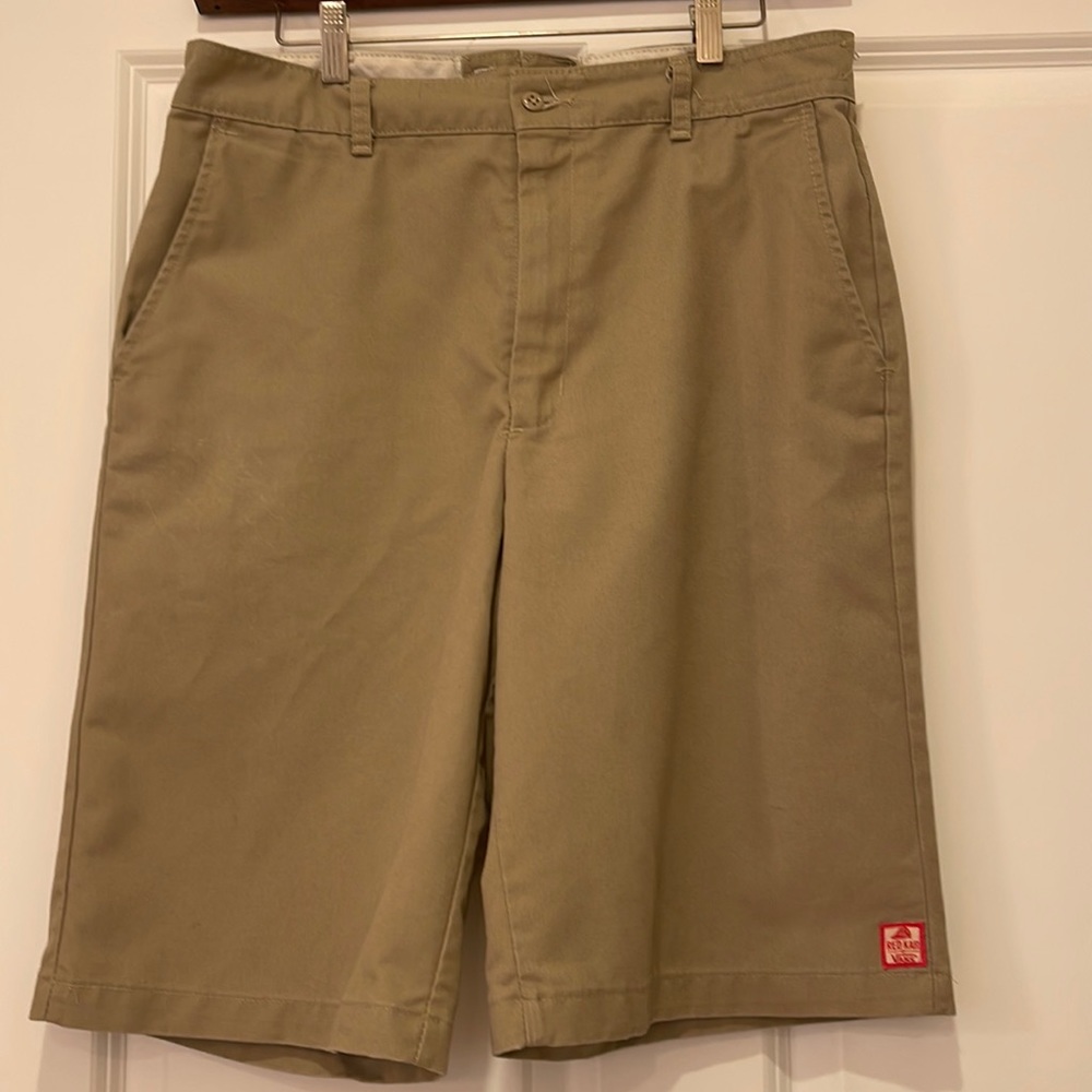 Vintage Red Kap Vans Beige Khaki Shorts